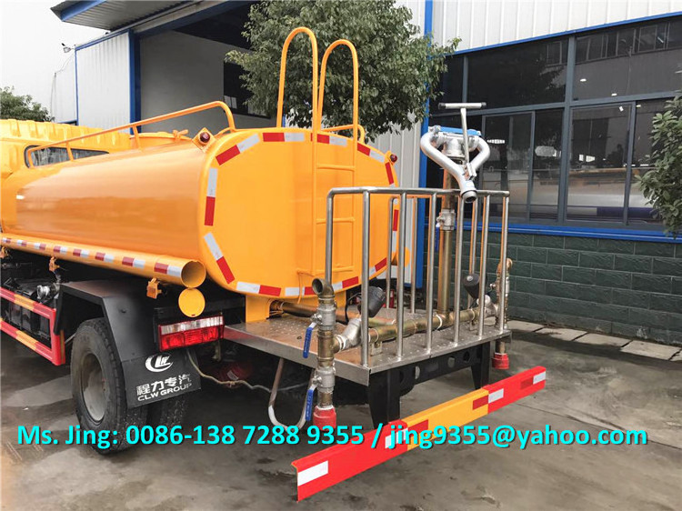 Cheap Price Dongfeng 4*2 water tanker truck, 6-7m3 used water tank truck for sale in Nigeria