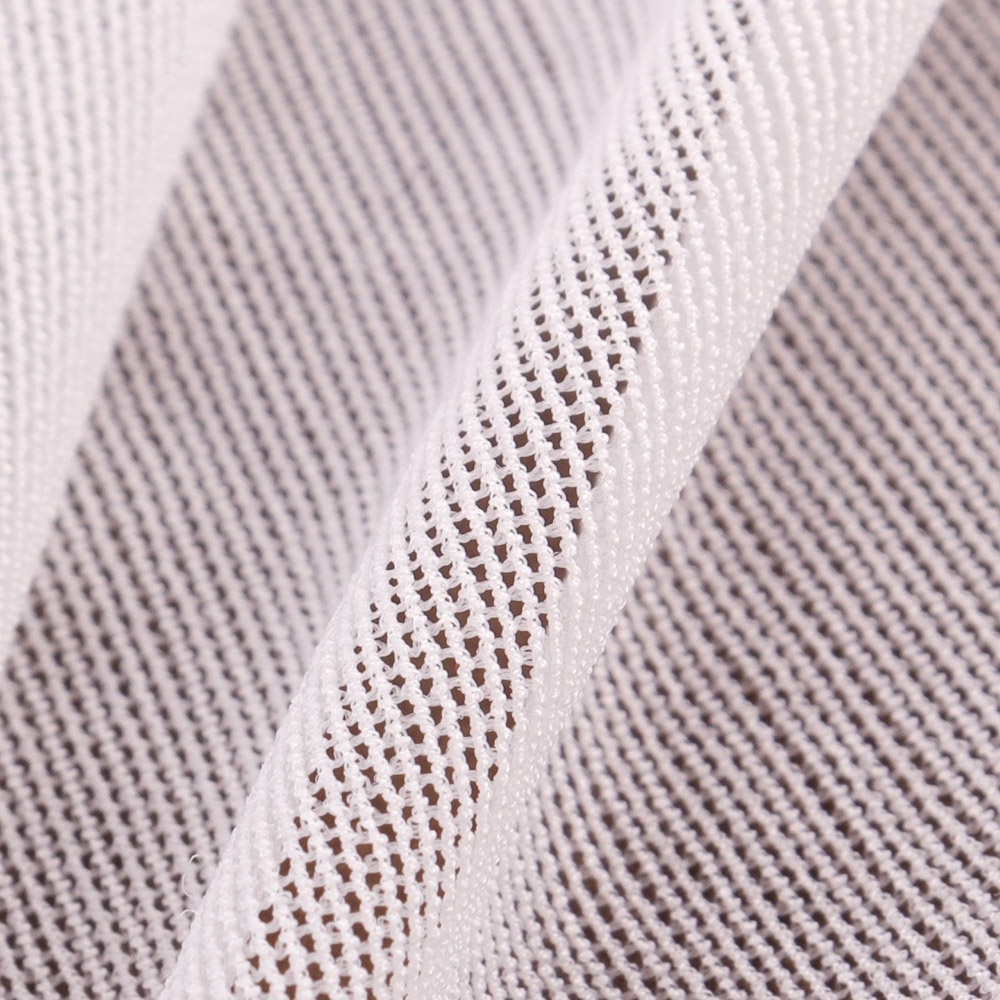 Hot Sale White Color Skin Tone Spandex Nylon 4 Ways Stretch Power Mesh Tulle Fabric For Fashion Cloth