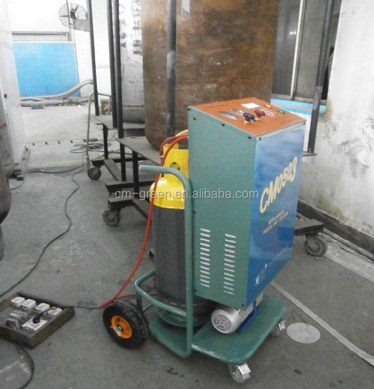 R134a recovery and charging station gas refrigerant R134a trolley refrigerant vacuum machine CM05