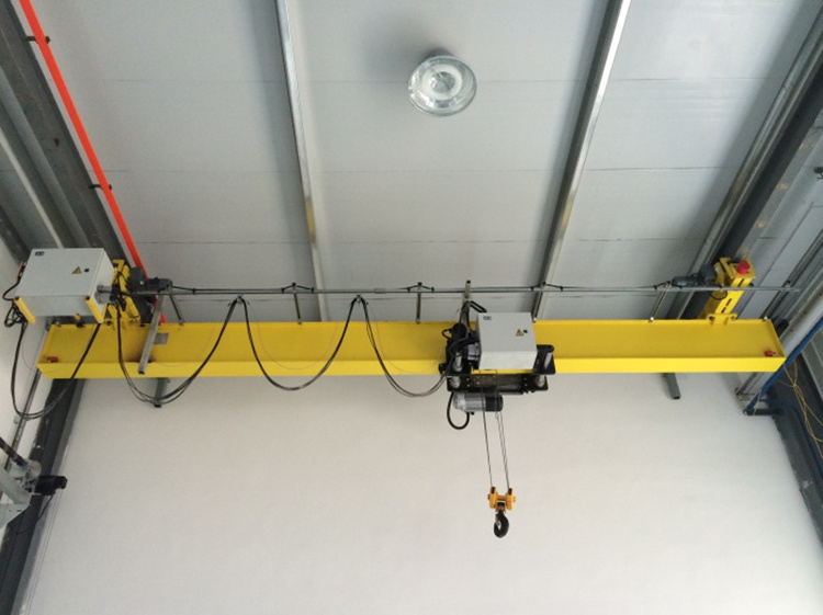 500kg 1/2/3/5/10 ton small overhead crane electric single beam suspension crane