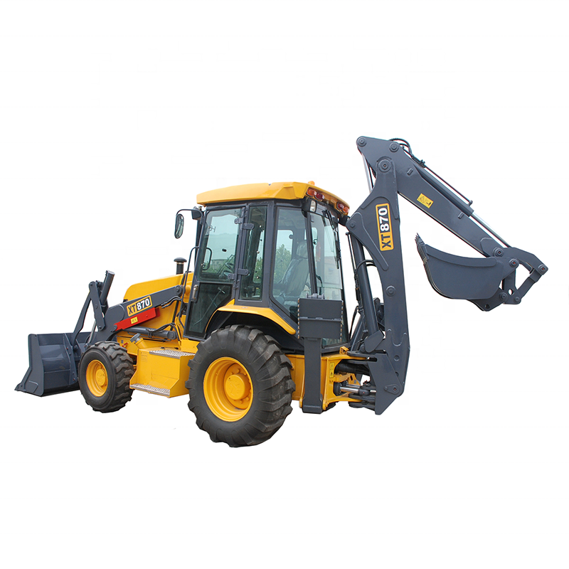 Chinese XT870 mini retroescavadora/backhoe loader with price