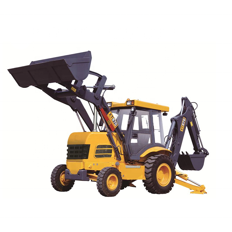 Chinese XT870 mini retroescavadora/backhoe loader with price