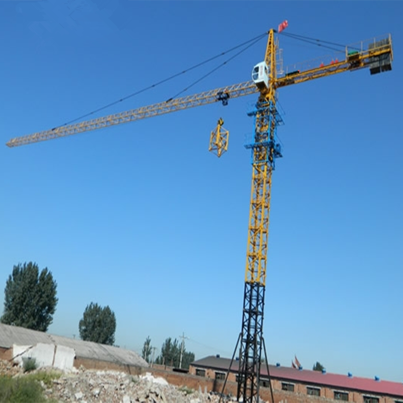 Building hoist manual crane  6t load QTZ63 towercrane