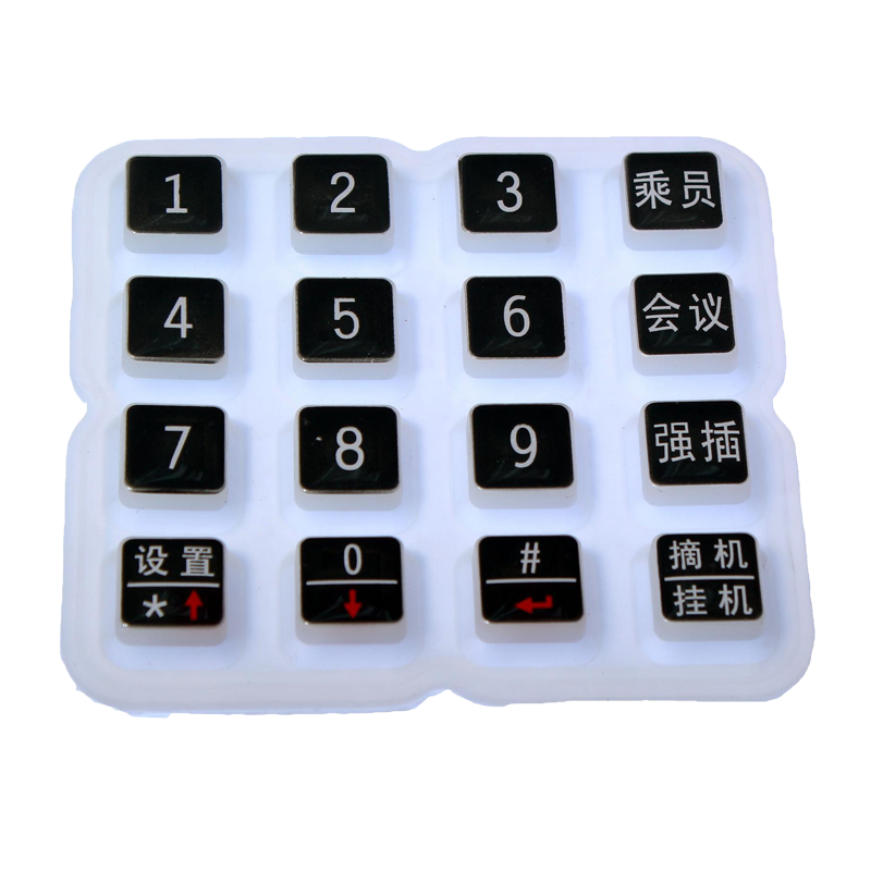 Rubber Button Keypad Hot Selling Switch Single Button Keypad Wholesale Price Silicone Customize Custom Keycaps Silicone Rubber