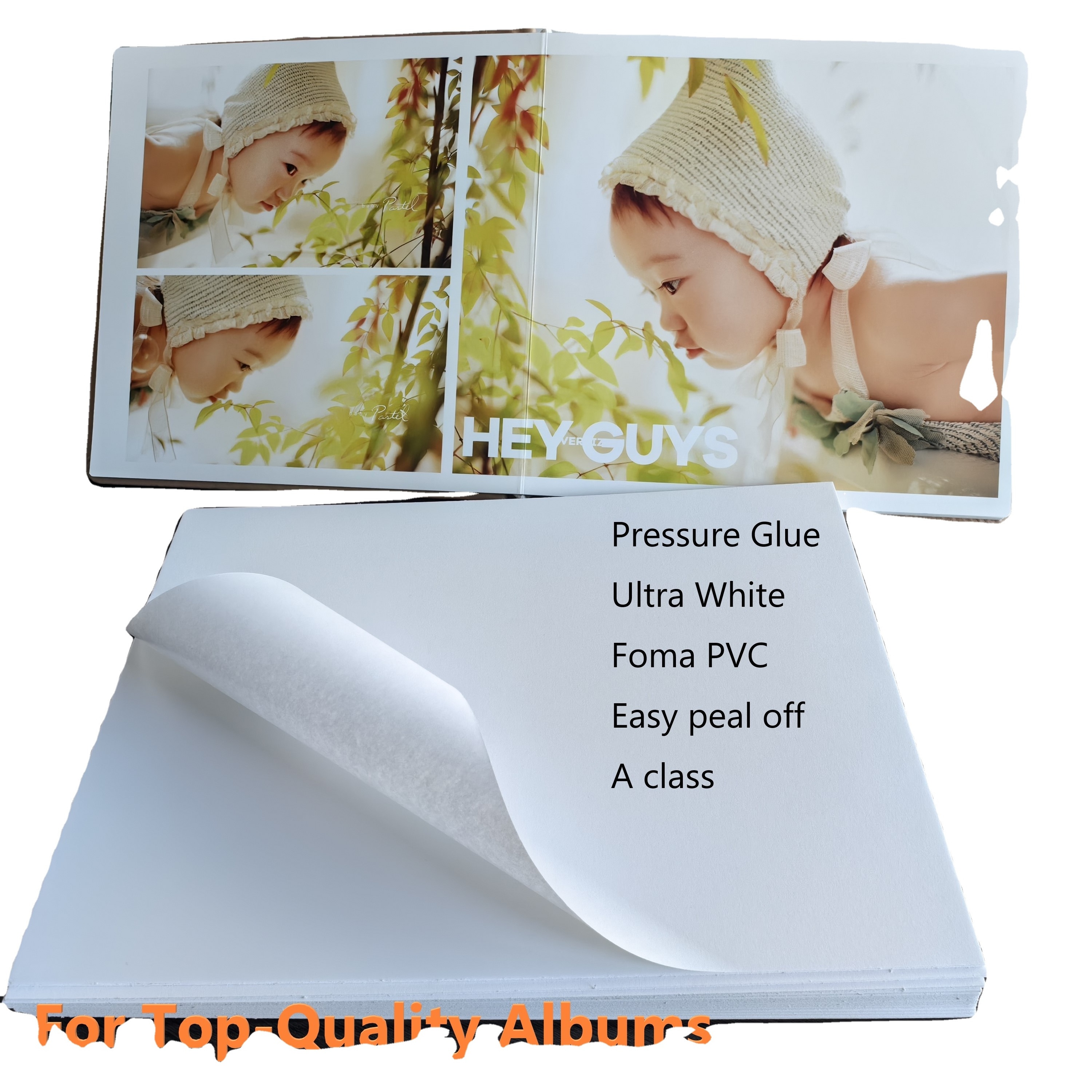 Double 100 Double Self-adhesive Pvc Foam Board Pvc Photo Album Core Board Self Adhesive Pvc Sheet For Photo Album