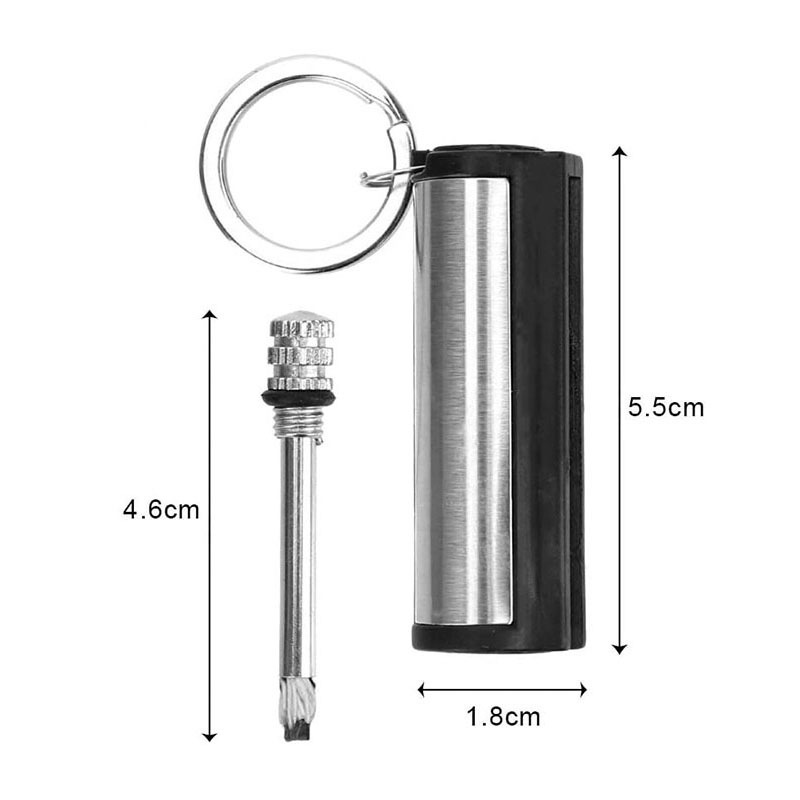 Hot Fire Flint Starter Permanent Match Million Times Pendant Cylinder Survival Tool Matches Lighter Recycled Stainless Key Chain