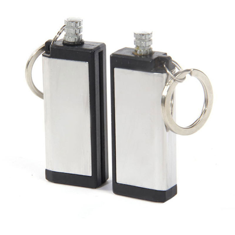 Wholesale new square million times waterproof metal oil fire matches flint starter lighter outdoor hiking survival tools