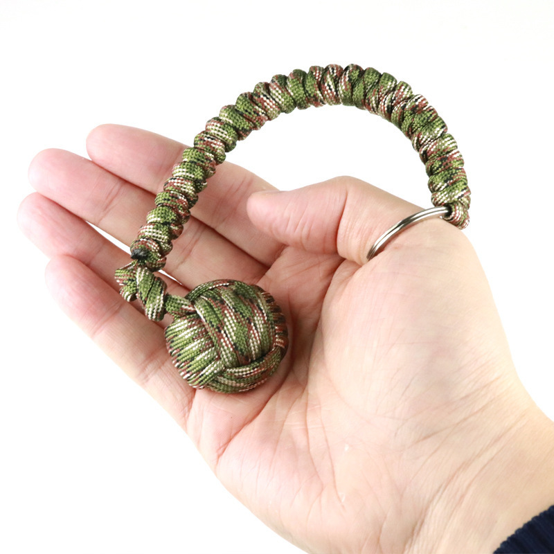 Wholesale Hiking/Camping emergency 550 paracord survival monkey fist with big stainless steel ball