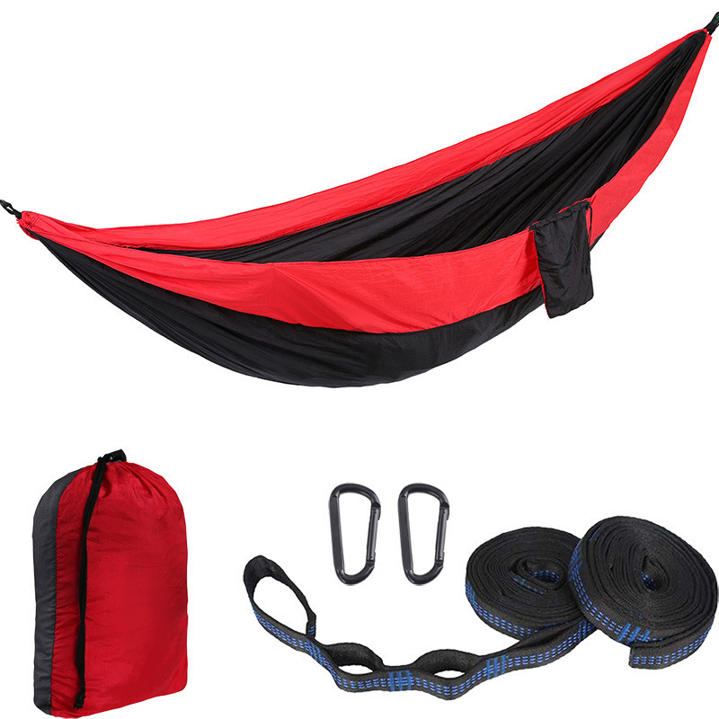 2 Person Large Camping Hammock  with Tree Straps Portable Parachute Hammock for Backpacking, Travel, Beach, Camping, Hiking