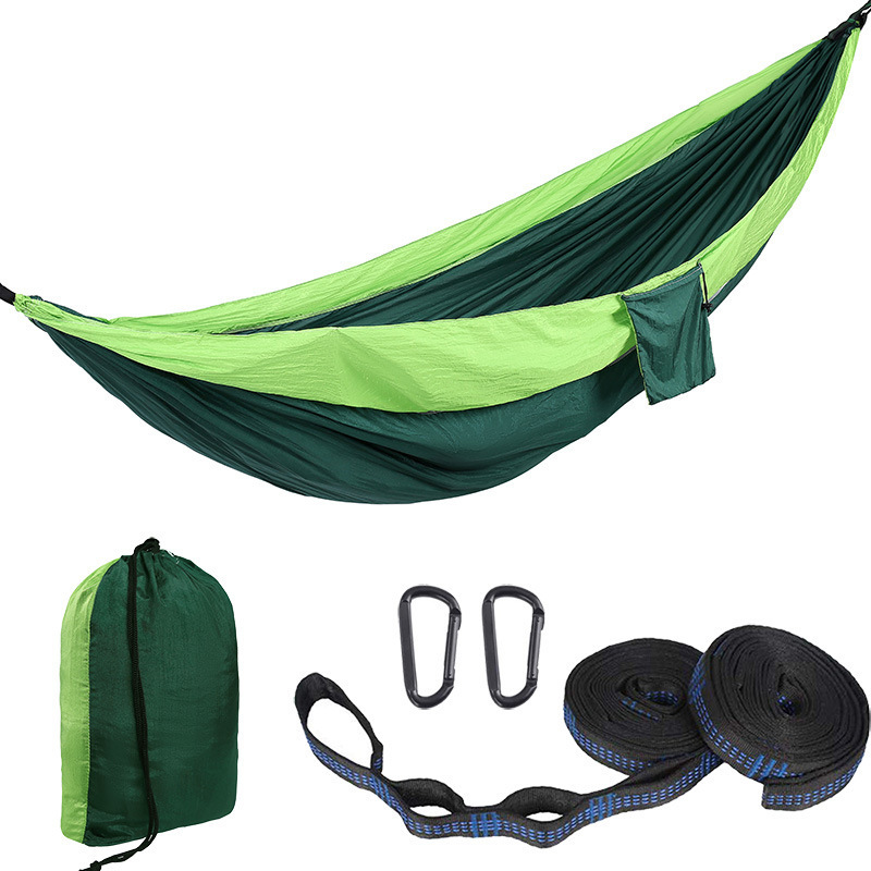 2 Person Large Camping Hammock  with Tree Straps Portable Parachute Hammock for Backpacking, Travel, Beach, Camping, Hiking