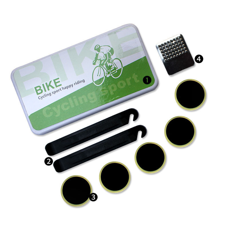 Bike Rubber Flat Tire Patches Fast Repair Tools No-Glue Adhesive Quick Drying Tyre Inner Tube Puncture Bicycle Fix Kits Cycling