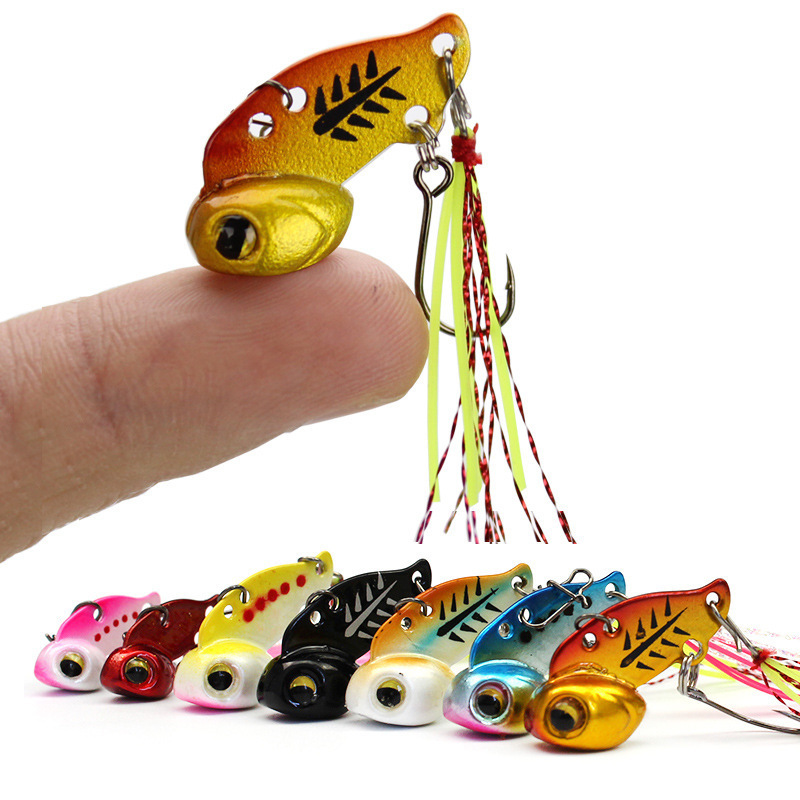 3g/6g Hard VIB Fishing Lures Metal Sinking Lures Fishing Jigs Spinner Blade Bass Walleyes Crankbaits Saltwater Freshwater