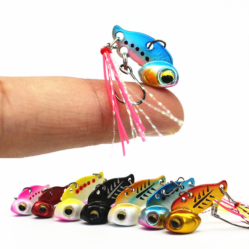 3g/6g Hard VIB Fishing Lures Metal Sinking Lures Fishing Jigs Spinner Blade Bass Walleyes Crankbaits Saltwater Freshwater