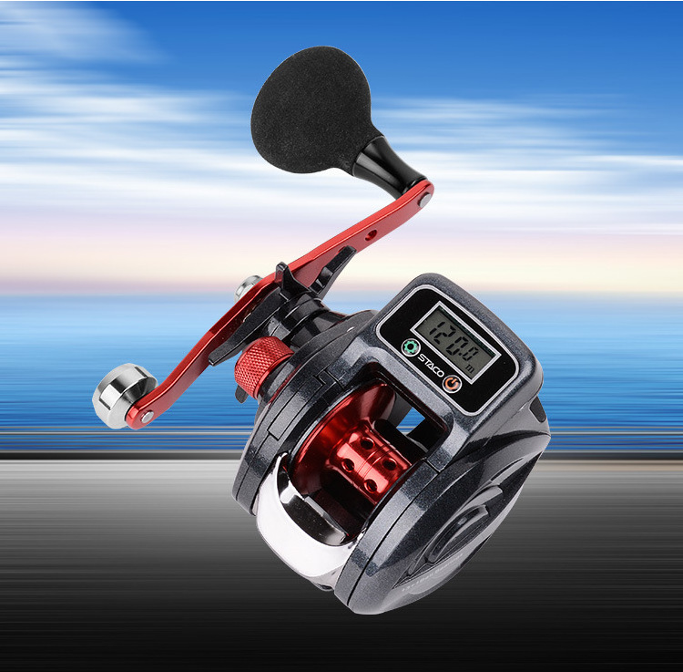 9+1BB Electricity  Digital Display Sea Electric 6.3:1 Baitcasting Fishing Reel