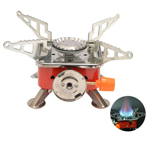 Pocket Camping Stove,Mini Folding Backpacking Gas Stoves,Ultralight Portable Outdoor Butane Gas Burner