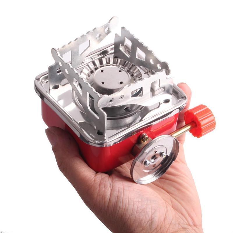 Pocket Camping Stove,Mini Folding Backpacking Gas Stoves,Ultralight Portable Outdoor Butane Gas Burner