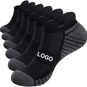 Custom Sport Running Athletic No Show Cushion Padded Moisture Wicking Low Cut Socks