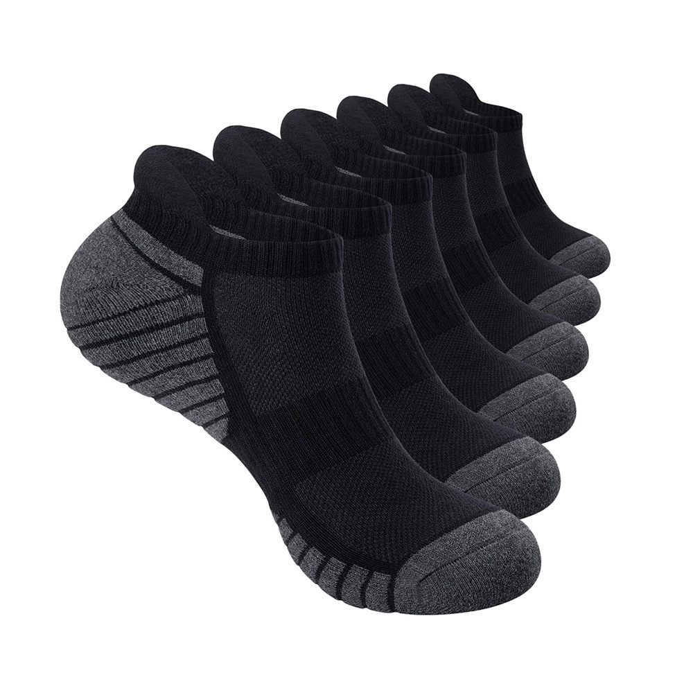 Cmax Mens Anti-blister Cushioned Breathable Running Cotton Socks Athletic Ankle Sports Socks