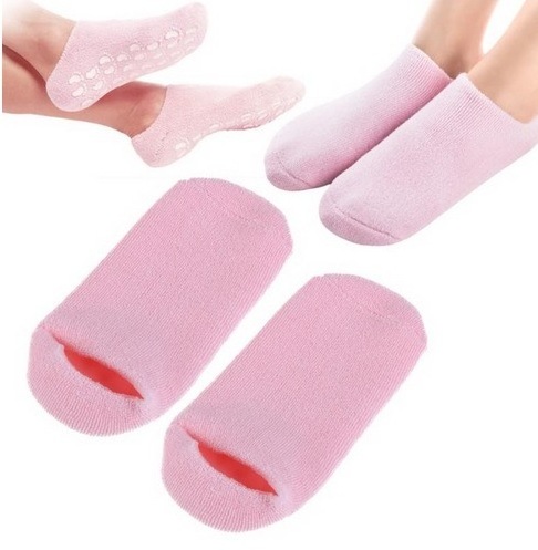 wholesale cotton gel moisturizing socks SPA gel whitening socks