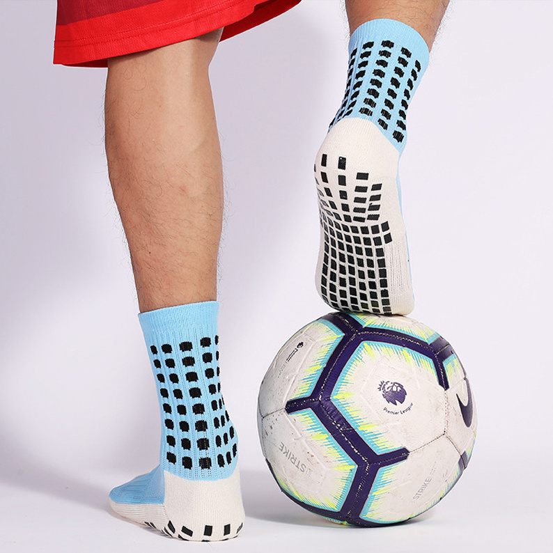 Men's Sports Sock Soccer Non Skid Ball Socken Anti Slip Non Slip Grip Pads Football Basketball Grip Socks