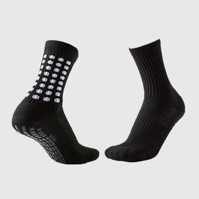 Custom Popular High Quality Compression Grip  Athletic Anti slip Football  Men's Short Sports Soccer Socks