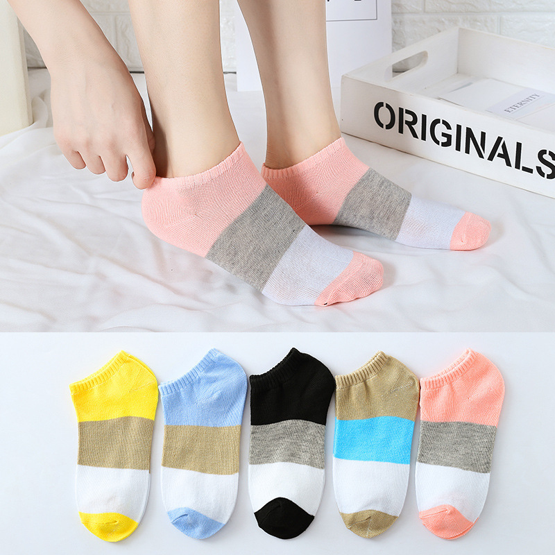 Cmax Wholesale Womens Cotton Sock Hosiery Solid Colour Women Ankle Socks