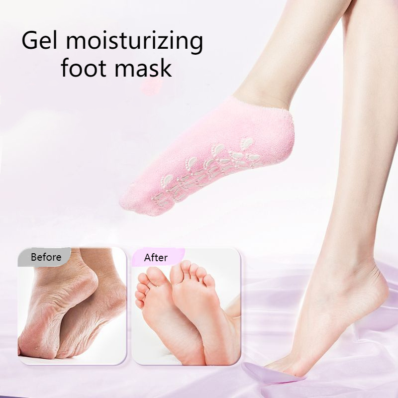 OEM Moisturizing Spa gel sock,cooling gel sock exfoliating peeling foot mask foot skin care sock