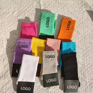 wholesale top quality socks professional sporty cotton socks custom logo branded men's socks