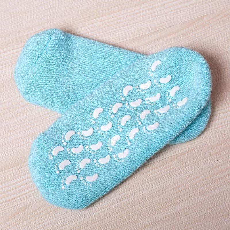 OEM Moisturizing Spa gel sock,cooling gel sock exfoliating peeling foot mask foot skin care sock