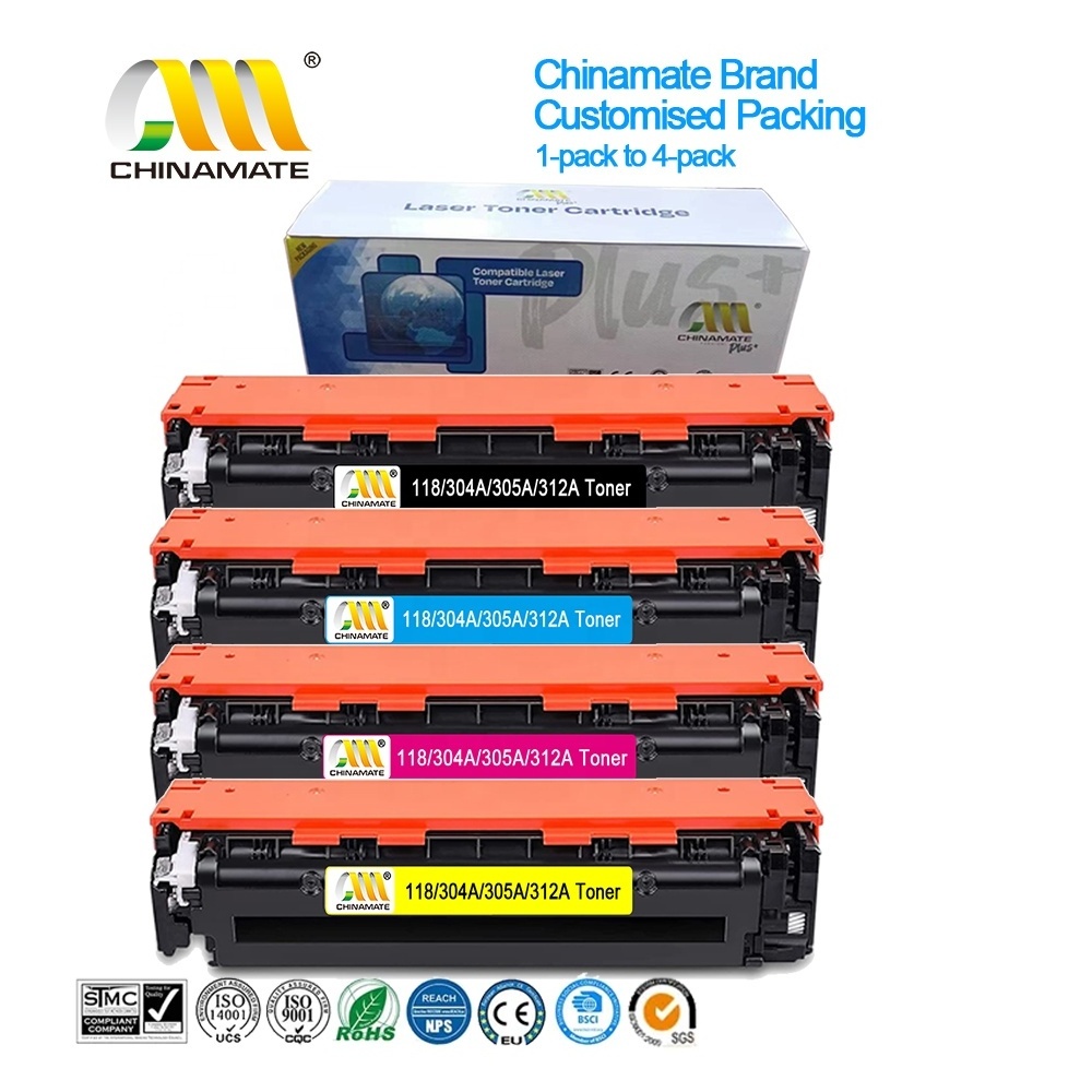 Chinamate 305A Compatible for Canon 118 Toner Cartridge for HP 305A Toner CRG-118 318 418 718 312A 305A 304A Toner Cartridge