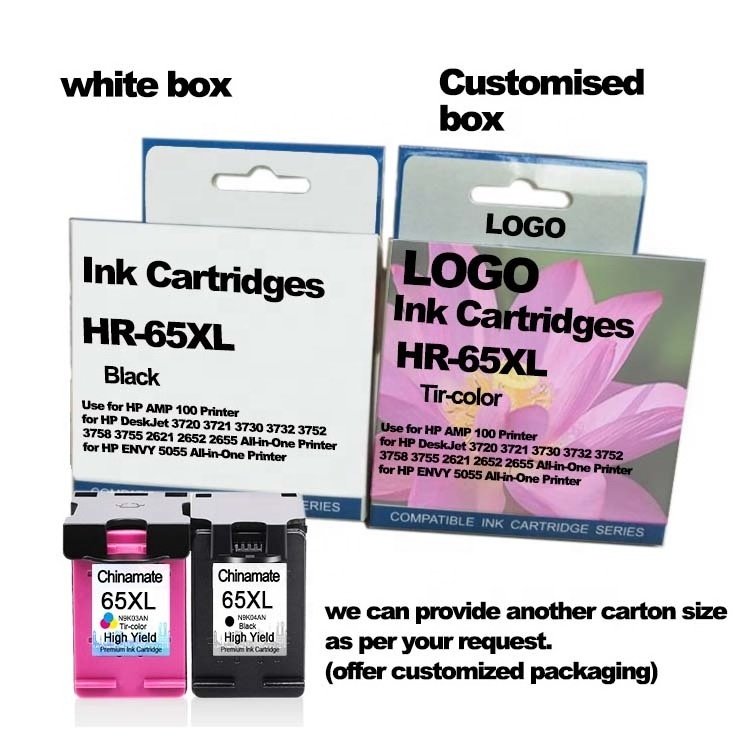 cartuchos de tinta de impresoras 61XL 61 Ink Cartridge 62XL for HP Ink Cartridge 63XL 64XL 65XL 67XL Inkjet Printer Cartridge