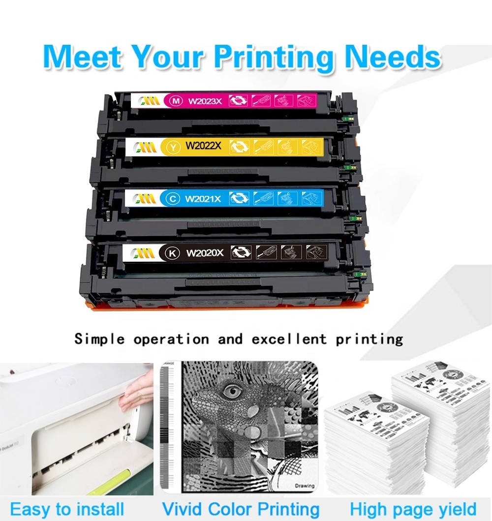 Chinamate Wholesale Toner Cartridge 414X Cartucho de toner 414X W2020X W2021X W2022X W2023X Printer Cartridges