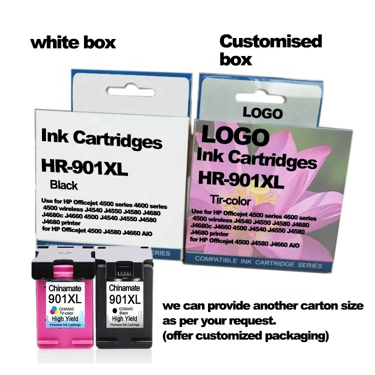 901XL Ink Cartridge 901XL for HP Officejet 4500 J4540 J4580 Remanufactured 901 901XL Ink Cartridges