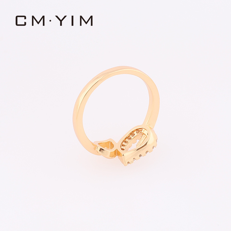 fashion jewelry 2021 women's 18K gold plated girlfriend ring