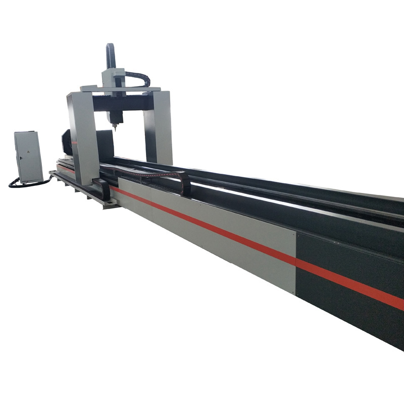 Square And Round Pipe Rectangular Metal H Beam Tube Fiber Laser Cutting Machine For Angle And Channel Profile Steel