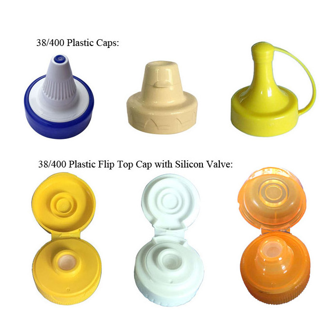 53mm 38/400 plastic bottle flip top lids flip top closures hinged flip top caps with silicone valve