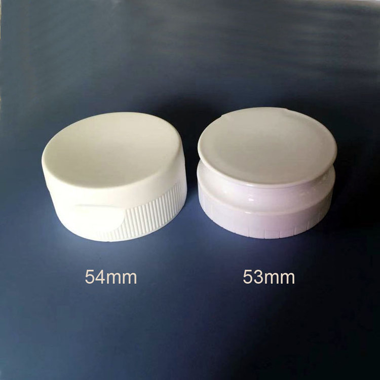 53mm 38/400 plastic bottle flip top lids flip top closures hinged flip top caps with silicone valve