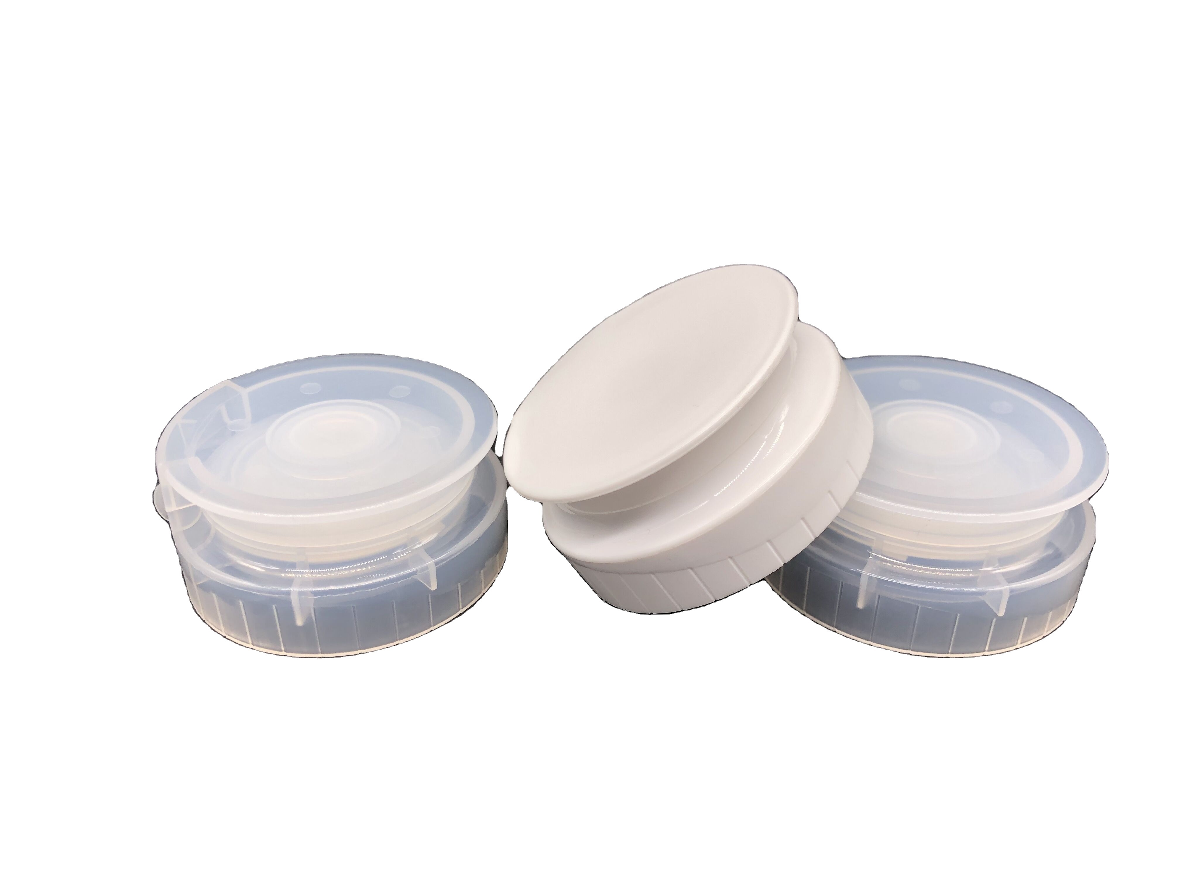 53mm 38/400 plastic bottle flip top lids flip top closures  with silicone valve plastic cover easy-pulling lid