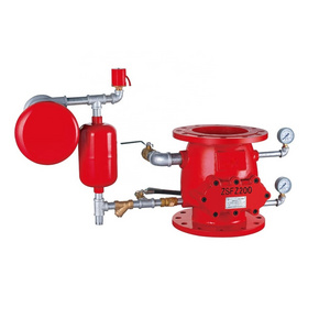 Ductile Iron ZSFZ 150 Fire Fighting Sprinkler System Flange Type Wet Alarm Check Valve