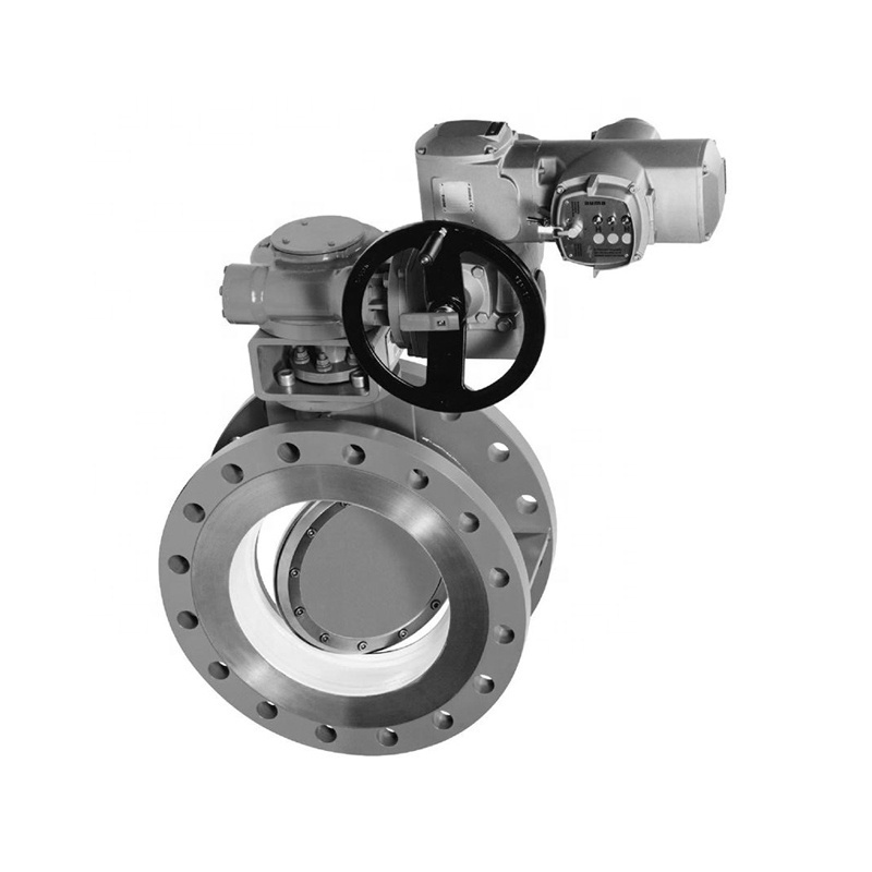 DN 300 Actuator Remote Control High Pressure 5A Triple Offset Motorized Butterfly Valve