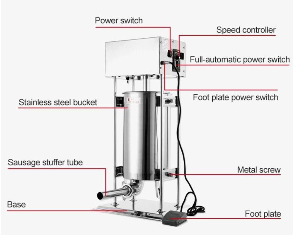 3L,5L,7L,10L,15L, sausage maker,sausage stuffer,sausage filler machine