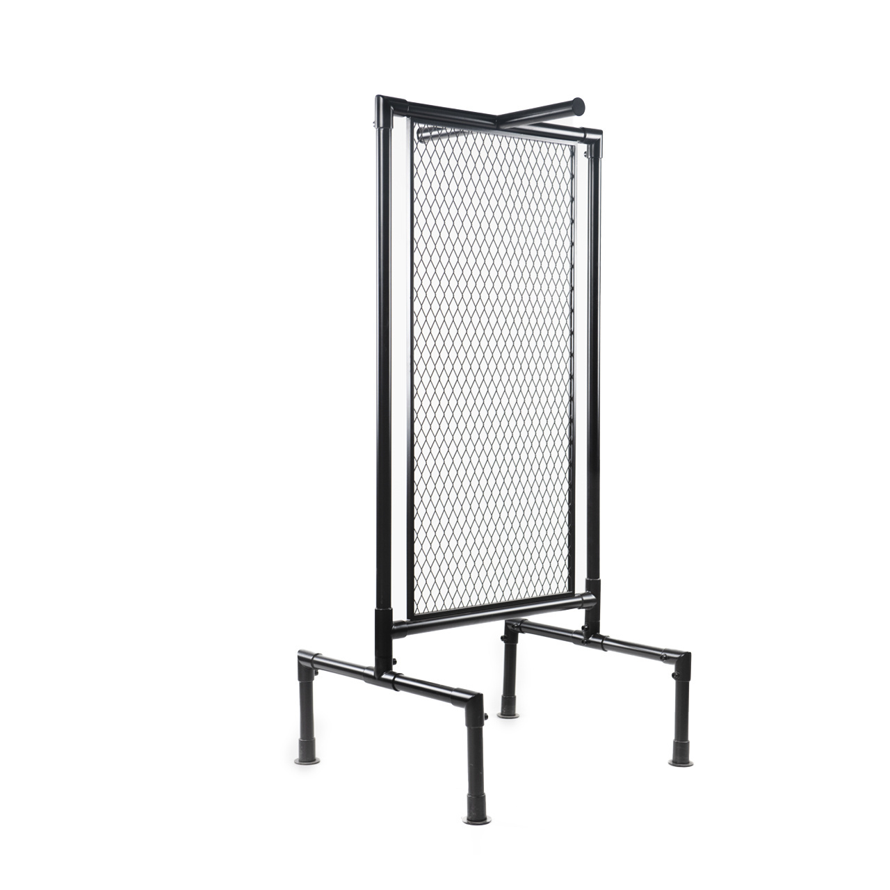 Factory Direct Sale Good Selling Lady Clothing Store Clothes Wire Mesh Grid Hanging Stand Garment Display Rack