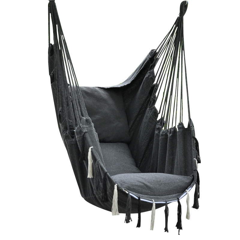 Outdoor Garden Furniture Modern Patio Swings Hammock Patio Chair, Hanging Porch Swing with Cushions, Indoor or Outdoor Seat