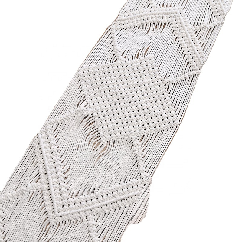 Boho Chic Bohemian wedding table cloths Boho Chic Bohemian Handwoven Macrame Table Runner 72inch