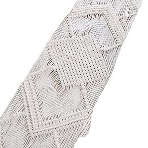 Boho Chic Bohemian wedding table cloths Boho Chic Bohemian Handwoven Macrame Table Runner 72inch