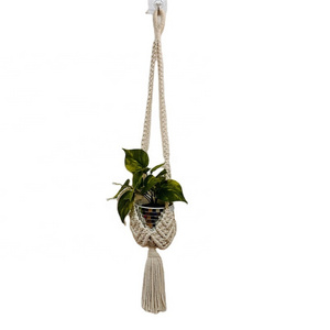 Unique Macrame Plant Holder hanging Pot basket flower hanger Valentine's Day gift