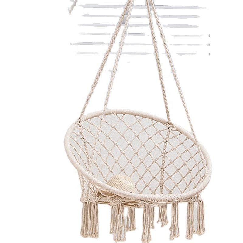 Swing chair hanging rope Hammock handmade Macrame chair for outerdoor Garden chair