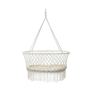 Portable Baby Crib basket Hanging Hammock Bed Cotton Rope Nest swing baby moses basket