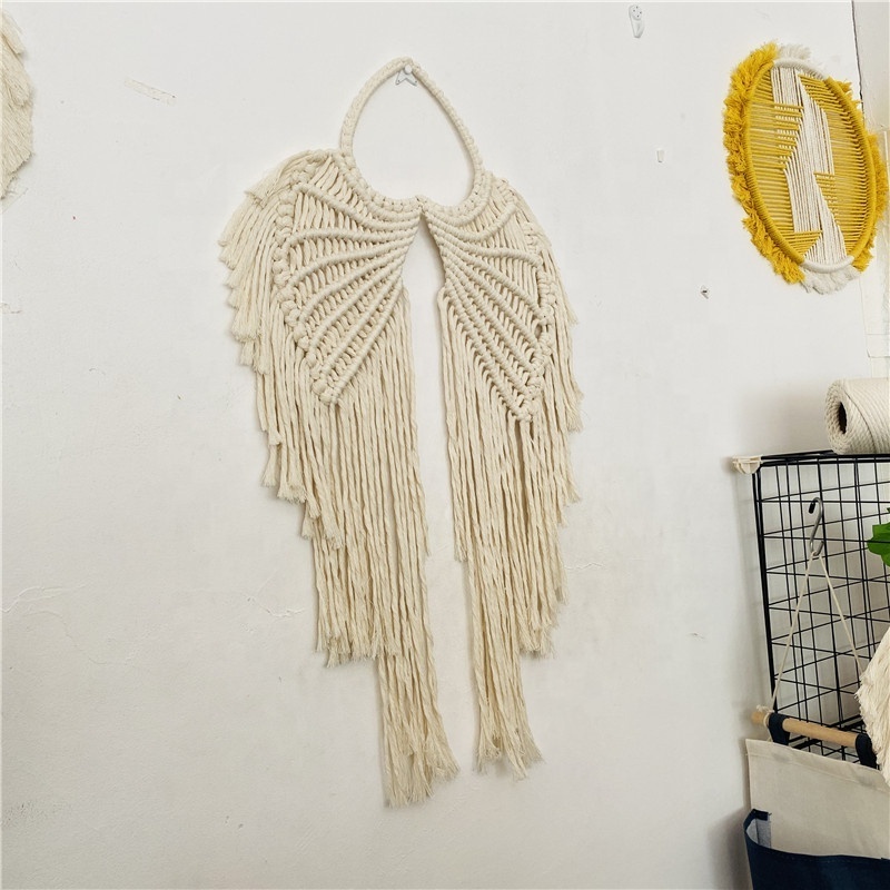 heart hanging macrame angle wing butterfly wing bat wing wall hanging for home decor art