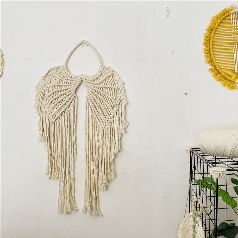 heart hanging macrame angle wing butterfly wing bat wing wall hanging for home decor art